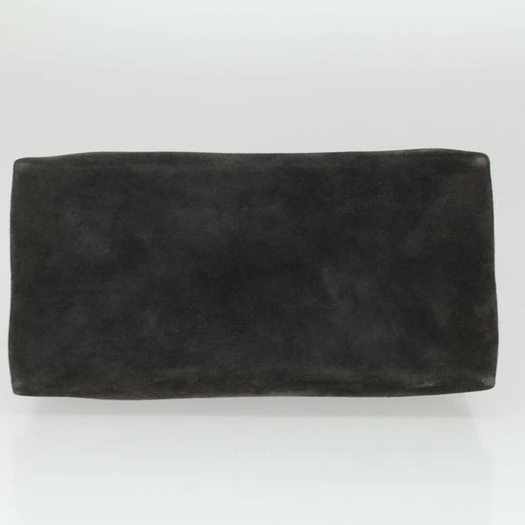 CELINE Shoulder Bag Suede Beige Blue black Auth ar8501 - Picture 6 of 16